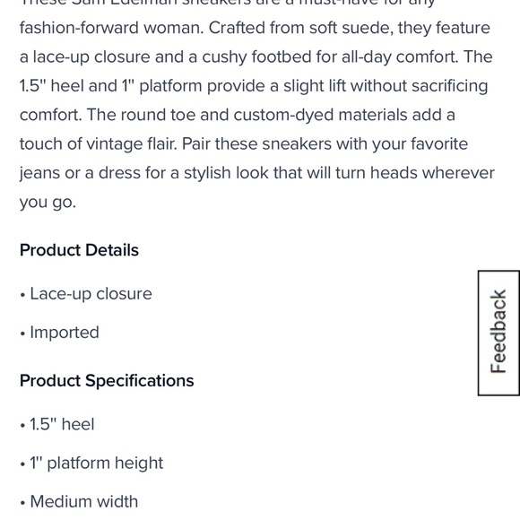 Sam Edelman size 7 Sneakers NWT - Picture 5 of 5